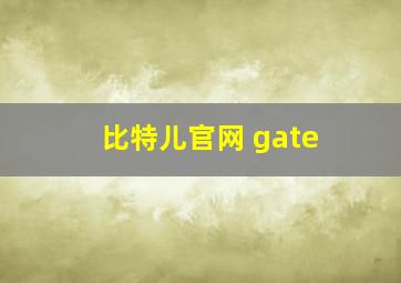 比特儿官网 gate